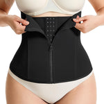 Gotoly Waist Trainer for Women Zipper Corset Shapewear Tummy Control Faja Body Shaper Waist Cincher Workout Girdle(Black,3X-Large)
