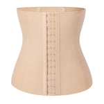 Werena Waist Trainer for Women Shapewear Tummy Control Corset Cincher Steel Boned Body Shaper Sports Girdle Trimmer Belly Band Belt(B# Beige(Height: 11"), Small)