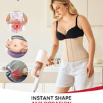 Nebility Waist Trainer for Women Corset Shapewear Tummy Control Body Shaper Girdle Waist Cincher Postpartum Belly Band(XX-Large, Beige)