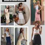 Avidlove Half Slips for Women Non Cling Lace Slip Skirt Soft Slip Under Dress Black XL
