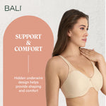 Bali womens Passion for Comfort Underwire Df3385 minimizer bras, Soft Taupe, 38D US