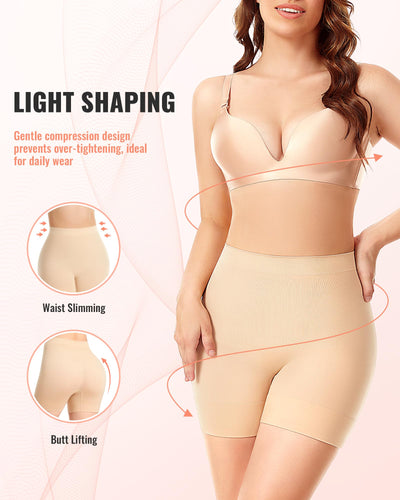 ForeverShaper Shapewear Tummy Control Seamless Slip Shorts for Under Dress Breathable Anti Chafing Shaper Shorts for Women