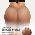 Lover-Beauty Low Back Tummy Control Shapewear Butt Lifting Shorts Seamless Thigh Slimmer Panties Underwear Brown Medium