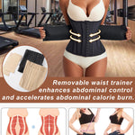 GainKee Women Waist Trainer Trimmer Cincher Corset Tummy Control Body Shaper Workout Sweat Band Slimmer Belly Belt Girdle Black S