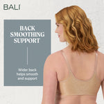 Bali Women's Comfort Revolution Front-Close Shaping Underwire Bra, Nude,38C