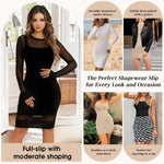 Ellareese Full Slip for Women Under Dress Shapewear Dress Tummy Control Slip Dress for Women