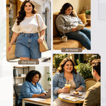 ANYIRIS Wireless Minimizer Bras for Women Full Coverage No Underwire Bra Plus Size Support & Lift Bra for Large Bust Nude 38E