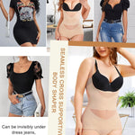 Irisnaya Body Shaper Women Shapewear Bodysuit Faja Colombian Waist Trainer | Shapewear tummy control girdle with criss-cross panels smooths the waist and add support. Under-butt panels add lift.