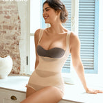 BRABIC Mesh Shapewear Bodysuit Tummy Control for Women Plus Size Faja Body Shaper Bodysuit Butt Lifter(Beige,Small)