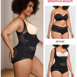 Nebility Plus Size Shapewear Bodysuit for Women Tummy Control Body Shaper Seamless Faja Colombian Waist Trainer Girdle(Black Plus Size Plus Size,3X)