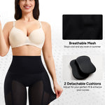 Nebility Butt Lifting Shapewear Control Panties with Butt Pads - Padded Underwear for Women Booty Lifter Shorts Hip Enhancer(Black,L)