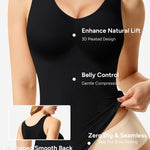Nebility Compression Tanks for Women Shapewear Tummy Control Body Shaper Cami Tank Top V Neck Camisole