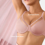 Lover-Beauty Minimizer Bras for Women Full Coverage Unlined Underwire Bras Plus Size Lifting Bra for Heavy Breast, Pink 38DD