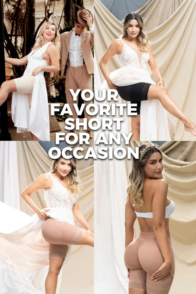 Sonryse TR71BF Tummy Control High Waisted Butt Lifter Firm Shapewear Shorts for Women Faja Colombiana Reductora de Abdomen y Cintura para Mujer Mocha L
