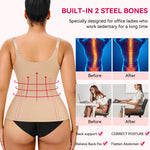 Gotoly Quick Weight Loss, Adjustable Straps Body Shaper Waist Cincher Tank Top (S Fits 21.2-24.4 Inch Waistline, Beige)