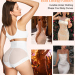 CYDREAM Shapewear for Women Tummy Control Panties High Waisted Butt Lifting Panties Faja Body Shaper (White, XX-Large)