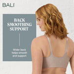 Bali Women's Comfort Revolution Front-Close Shaping Underwire Bra, Warm Steel,38C