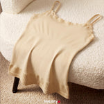 Nebility Compression Tanks for Women Tummy Control Shapewear Tank Top Seamless Body Shaper Lace Cami Camisoles(Small, Beige)