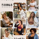 Vertvie Wireless Bras Women Seamless Jelly Supportive Mesh Crossover Bra No Underwire Push Up Full Coverage T-Shirt Bralette(Semolina,Large)