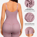 Nebility Women's Shapewear Bodysuit Tummy Control Body Suit Built in Bra Tank Camisole Seamless Mid Thigh Body Shaper