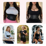 SHAPERX Waist Trainer for Women Tummy Control Waist Cincher Belt Workout Sweat Band Back Support Sport Girdle, SZ8002-New-Black-M