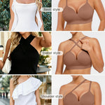 FeelinGirl Wireless Supportive Bra for Women, Seamless Comfort Bralettes No Underwire Full Coverage Everyday Bras Coffee