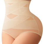 CYDREAM Shapewear for Women Tummy Control Panties High Waisted Butt Lifting Panties Faja Body Shaper (Beige, Medium)
