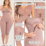 DELIÉ 010 High Compression Girdle for Women Fajas Colombianas Tummy Control Shapewear BBL Effect