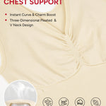 Nebility Compression Tanks for Women Shapewear Tummy Control Body Shaper Cami Tank Top V Neck Camisole