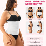 Gotoly Waist Trainer for Women Corset Shapewear Tummy Control Faja Body Shaper Postpartum Segmented Waist Cincher(White,X-Large)