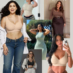 Vertvie Wireless Jelly Bras for Women Seamless No Underwire Push Up Bra Supportive Full Coverage Older Sport T-Shirt Bralette(Sand,X-Large)