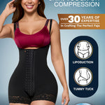 Sonryse Stage 2 faja Tummy Tuck Compression Garment | Faja Body Shaper Shapewear for Women | Fajas Colombianas Moldeadoras Black S