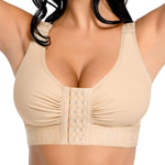 FeelinGirl Post Surgery Compression Bra Soft Support for Mastectomy Breast Augmentation Breast Lift Bra Skin M