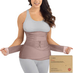 3 in 1 Postpartum Belly Support Recovery Wrap – Postpartum Belly Band, After Birth Brace, Slimming Girdles, Body Shaper Waist Shapewear,Post Surgery Pregnancy Belly Support Band(Dusty Plum, M/L)