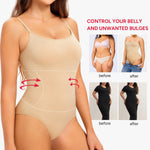 Nebility Shapewear Bodysuits Women Clothing Tummy Control Seamless Full Body Shaper Waist Trainer Jumpsuits Top(Beige,Small)