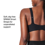 SPANXsmooth Bra-Llelujah Lightly Lined Full Coverage - T-Shirt Bra - Front Closure - Smart Stretch Straps - Very Black - 36C