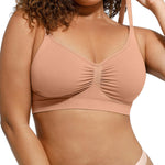 Women's Wireless Bra Unlined Comfort Bralette No Underwire Soft T-Shirt Bras Seamless Skin Small