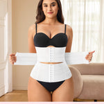 Gotoly Waist Trainer for Women Corset Shapewear Tummy Control Faja Body Shaper Postpartum Segmented Waist Cincher(White,X-Large)