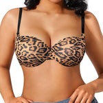 Popilush Push Up Bra Balconette Underwire Demi Seamless T-Shirt Bras