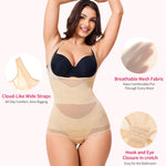 Gotoly Women Waist Trainer Bodysuit Full Body Shaper Vest Tummy Control Slim Corset Shapewear Tank Tops (Beige, Small)