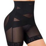 Nebility Shapewear Tummy Control Body Shaper High Waisted Butt Lifting Panties Shapewear Shorts Thigh Slimmer Black
