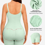 Nebility Women's Shapewear Bodysuit Tummy Control Body Suit Built in Bra Tank Camisole Seamless Mid Thigh Body Shaper