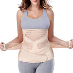 3 in 1 Postpartum Belly Band - Postpartum Belly Support Recovery Wrap, After Birth Brace, Slimming Girdles, Body Shaper Waist Shapewear, Post Surgery Pregnancy Belly Support Band (S/M, Beige)