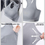FITTIN Supportive Sports Bra for Large-Bust: 12-Hour Zero-Pressure Comfort - Forget to Take It Off - Full Coverage Racerback Seamless Sport Bras for Workout for C-DDD Cup Plus Size Women