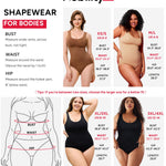 Nebility Women Waist Trainer Bodysuit Slim Full Body Shapewear Seamless Round Neck Jumpsuits Tummy Control Tops (XS/S, Beige)