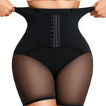 CYDREAM Shapewear Shorts for Women Tummy Control Panties High Waist Butt Lifting Body Shaper Underwear Thigh Slimmer Hook Black