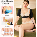 LODAY Shapewear Tops for Women Arm Compression Sleeve Women Upper Arm Shaper(Black, 2X-Large/3X-Large)