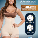 Sonryse Stage 2 faja Tummy Tuck Compression Garment | Faja Body Shaper Shapewear for Women | Fajas Colombianas Moldeadoras Beige M