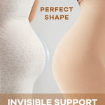 Ecogoose Tummy Control Shapewear for Women - Seamless High Waisted Body Shaper Shorts, No-Roll Under Dress Shapewear & Butt Lifter Faja Nude