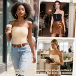 JOYSHAPER Strapless Camisole Shapewear Tube Top for Women Bandeau Shaper Compression Tank Tops Nude Cami Shaper Nude M